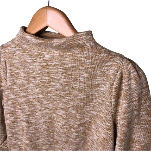 Madewell Gathered Sleeve Mockneck Top Puffed Sleeve Women’s Size XS AG265 - Picture 7 of 11